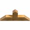 Ekena Millwork Portland Rough Sawn Timber Gable Bracket, Western Red Cedar, 36"W x 15"H x 4"D x 6"F, 10/12 Pitch GBW036X15X0406POR00RWR - alternate 2